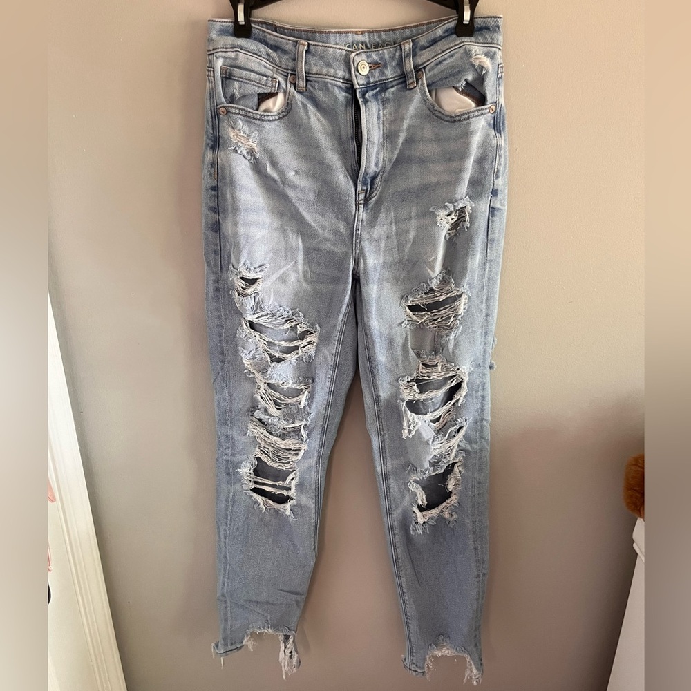 8R american eagle mom jeans !